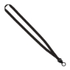 Evolution12 - 1/2" Polyester Welded Lanyard with Trapezoid and Plastic O-Ring - Black