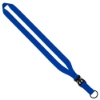 3/4" Polyester Lanyard with Slide Buckle Release & Split-Ring - Royal Blue