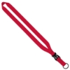 3/4" Polyester Lanyard with Slide Buckle Release & Split-Ring - Red