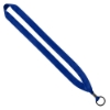 3/4" Polyester Lanyard with Metal Crimp & Split-Ring - Royal Blue