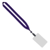 3/4" Polyester Lanyard with 3" 5/8" x 5" 1/2" ID Badge - Purple
