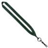 3/4" Polyester Lanyard with Metal Crimp & Swivel Snap Hook - Hunter Green
