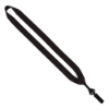 3/4" Polyester Lanyard with Bulldog Clip - Black