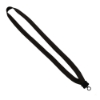 5/8" Polyester Lanyard with Plastic Clamshell & O-Ring - Black