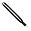 5/8" Polyester Lanyard with Plastic Snap Buckle Release - Black