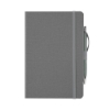 Crosshatch PU Notebook With Pen - Heather Gray