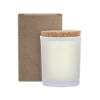 ZEN Niva 6oz Frosted Candle with Cork Lid - Clear Frosted