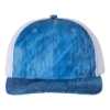 Richardson 112P Patterned Snapback Trucker Cap - WH-RTFLTBL_Realtree Fishing Light Blue_ White