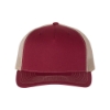 Richardson 112FP Five-Panel Snapback Trucker Hat - Red
