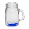 Handcrafted 4.5 oz Mason Jar Sampler Glass - Blue
