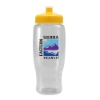 Pedal Pusher 27oz Recycled Transparent Contour Bottle w/Push-Pull Lid - Clear