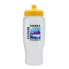 Pedal Pusher 27oz Recycled Transparent Contour Bottle w/Push-Pull Lid - Eco White
