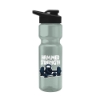 Tandem 28oz Recycled Transparent Bike Bottle w/Drink-thru Lid - Glacier Blue