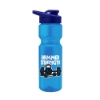 Tandem 28oz Recycled Transparent Bike Bottle w/Drink-thru Lid - Transparent Blue