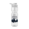 Tandem 28oz Recycled Transparent Bike Bottle w/Drink-thru Lid - Eco White