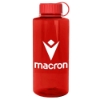Chains 36oz Tritan Flair Bottle w/Drink-thru Lid - Transparent Red