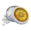 2 1/8" Large Round Push Tin with Mints - White