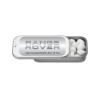 2" x 1" Small Silver Rectangular Slider Tin with Mints - PEPMINT_Peppermint (White)