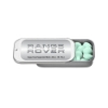 2" x 1" Small Silver Rectangular Slider Tin with Mints - WinterGreen (Green)