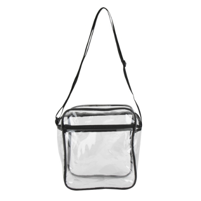 Clear Stadium Tote Bag - Black