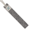 Beech Felt Tasseled Bookmark - White