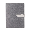 Boxelder Felt Padfolio - White