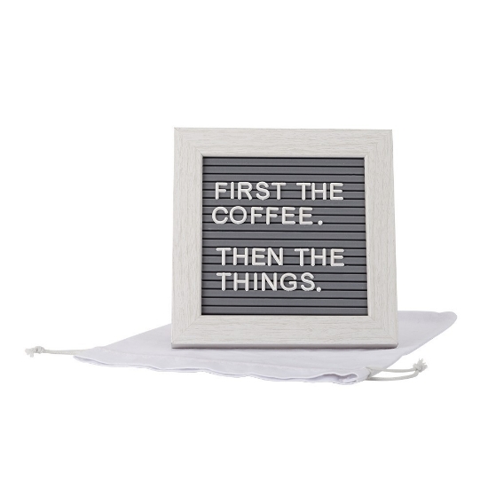 Cipher Wood Frame with Plastic Letter Board - ANGLE_Angle