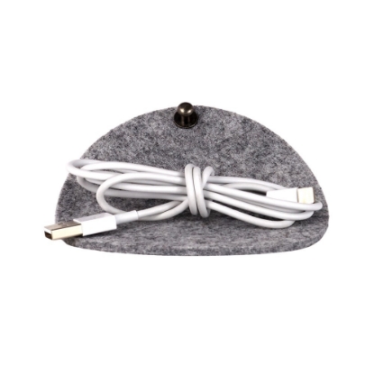 Elm Felt Cord Keeper - Open