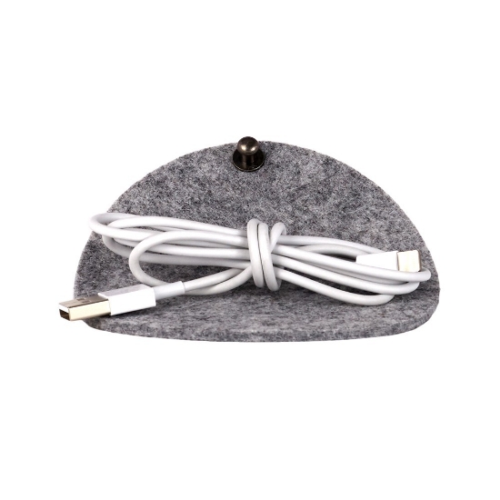 Elm Felt Cord Keeper - Open