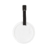 Hayes Dye-Sublimated Felt Round Luggage Tag - Black