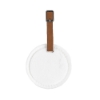 Hayes Dye-Sublimated Felt Round Luggage Tag - Tan