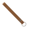 Hayward Leather Wrist Keychain with Metal Split-Ring - Tan