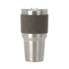 Huntsman Leather Tumbler Sleeve - Slate Gray