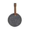 Juniper Felt Round Luggage Tag - Tan