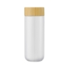 Williston 10oz Double Wall Ceramic Mug w/Bamboo Lid - White