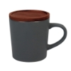 Little Rock 16oz Ceramic with Wood Lid - Gray