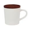 Little Rock 16oz Ceramic with Wood Lid - White