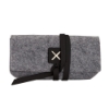 Sierra Felt Sunglass Case - Black
