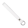 Strickland Dye-Sublimated Felt Wrist Keychain w/ Metal Split Ring - Black