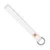 Strickland Dye-Sublimated Felt Wrist Keychain w/ Metal Split Ring - Light Rust