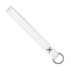 Strickland Dye-Sublimated Felt Wrist Keychain w/ Metal Split Ring - Royal Blue
