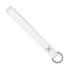 Strickland Dye-Sublimated Felt Wrist Keychain w/ Metal Split Ring - Turquoise