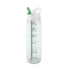 Water Bottle with Flip Up Spout & Hydration Mark - 32 Oz. - Green