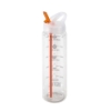 Water Bottle with Flip Up Spout & Hydration Mark - 32 Oz. - Orange