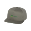Yupoong 6007 Five Panel Flat Bill Cap - Gray