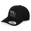 Yupoong Premium Curved Visor Snapback Cap - Black