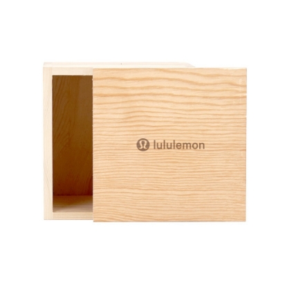 4" x 4" Small Square Wooden Box - F_F