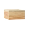 8" x 8" x 3.5" Large Square Wooden Box - Side