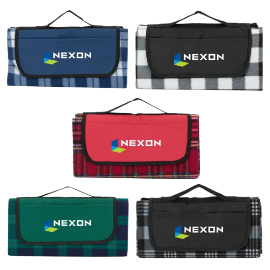 Playful Plaid Picnic Blanket - Group
