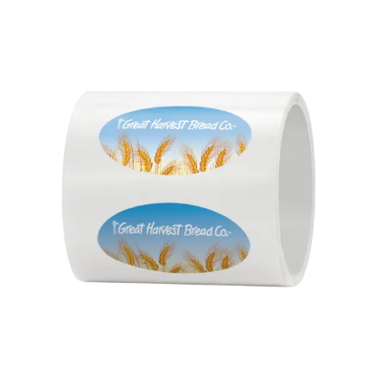 4" x 2" Oval Roll Labels - Group